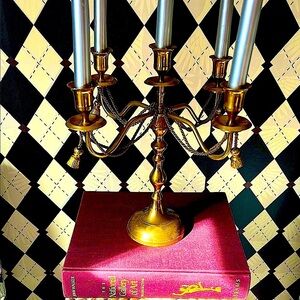 Vintage Luxury Brass Candelabra – Timeless Elegance